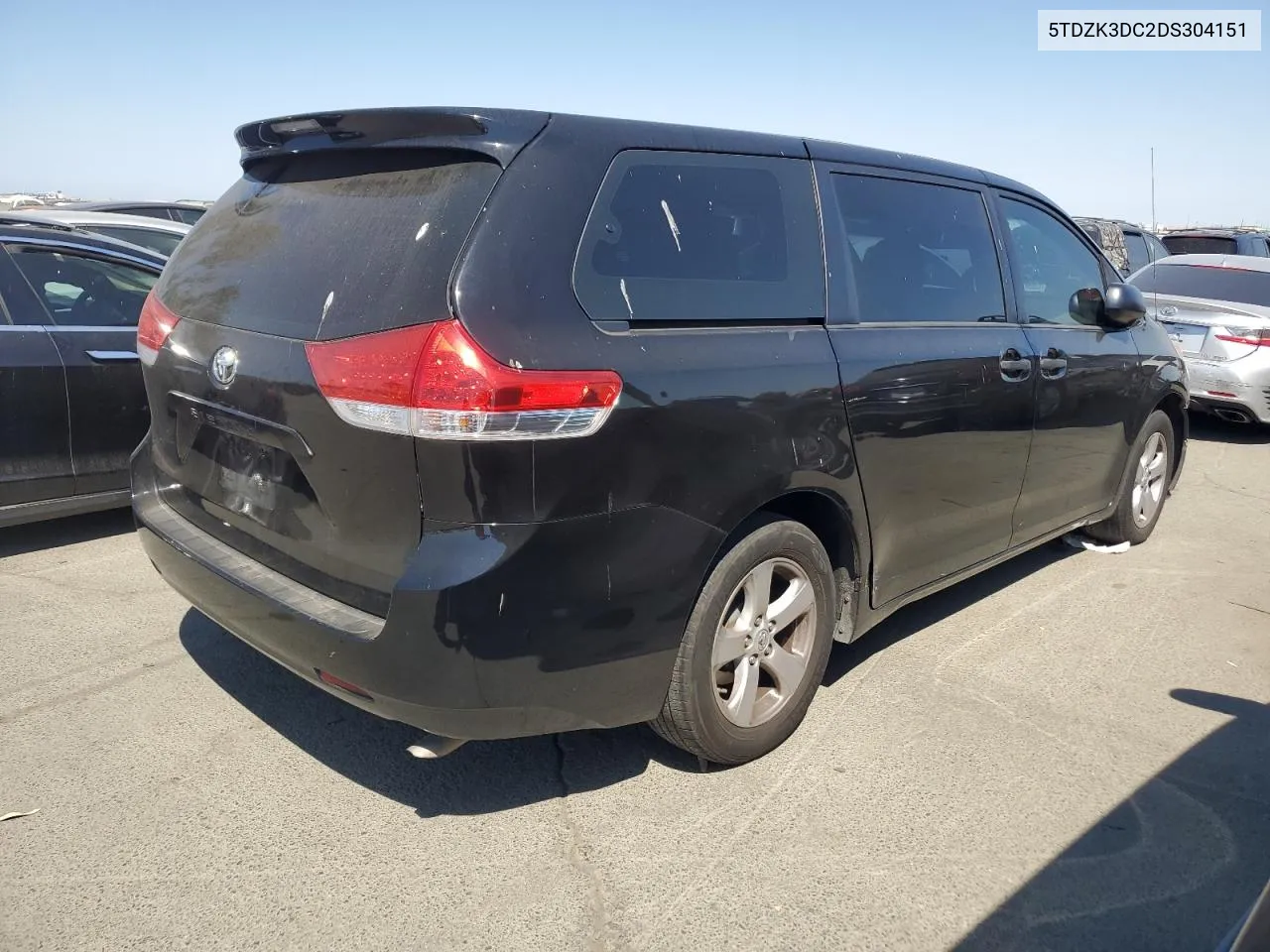 2013 Toyota Sienna VIN: 5TDZK3DC2DS304151 Lot: 69382644