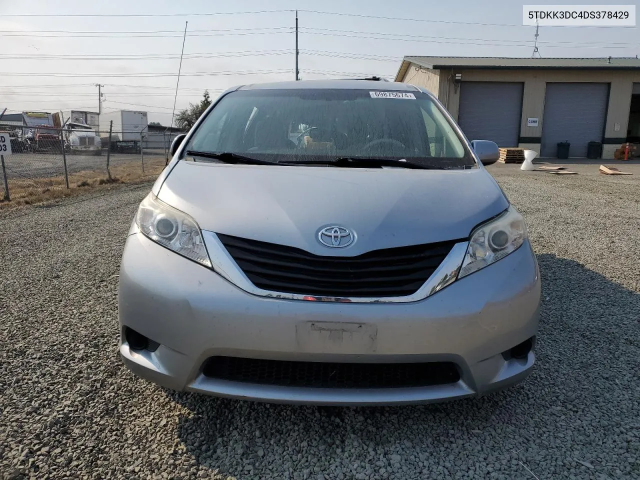 2013 Toyota Sienna Le VIN: 5TDKK3DC4DS378429 Lot: 69875674