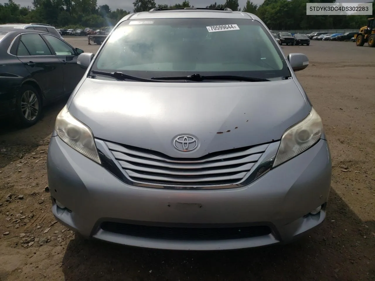 2013 Toyota Sienna Xle VIN: 5TDYK3DC4DS302283 Lot: 70599644