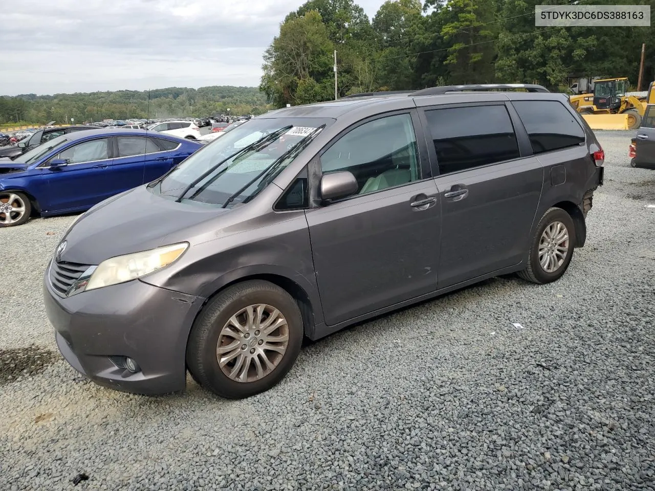 2013 Toyota Sienna Xle VIN: 5TDYK3DC6DS388163 Lot: 70863474