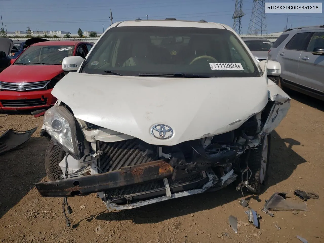 5TDYK3DC0DS351318 2013 Toyota Sienna Xle