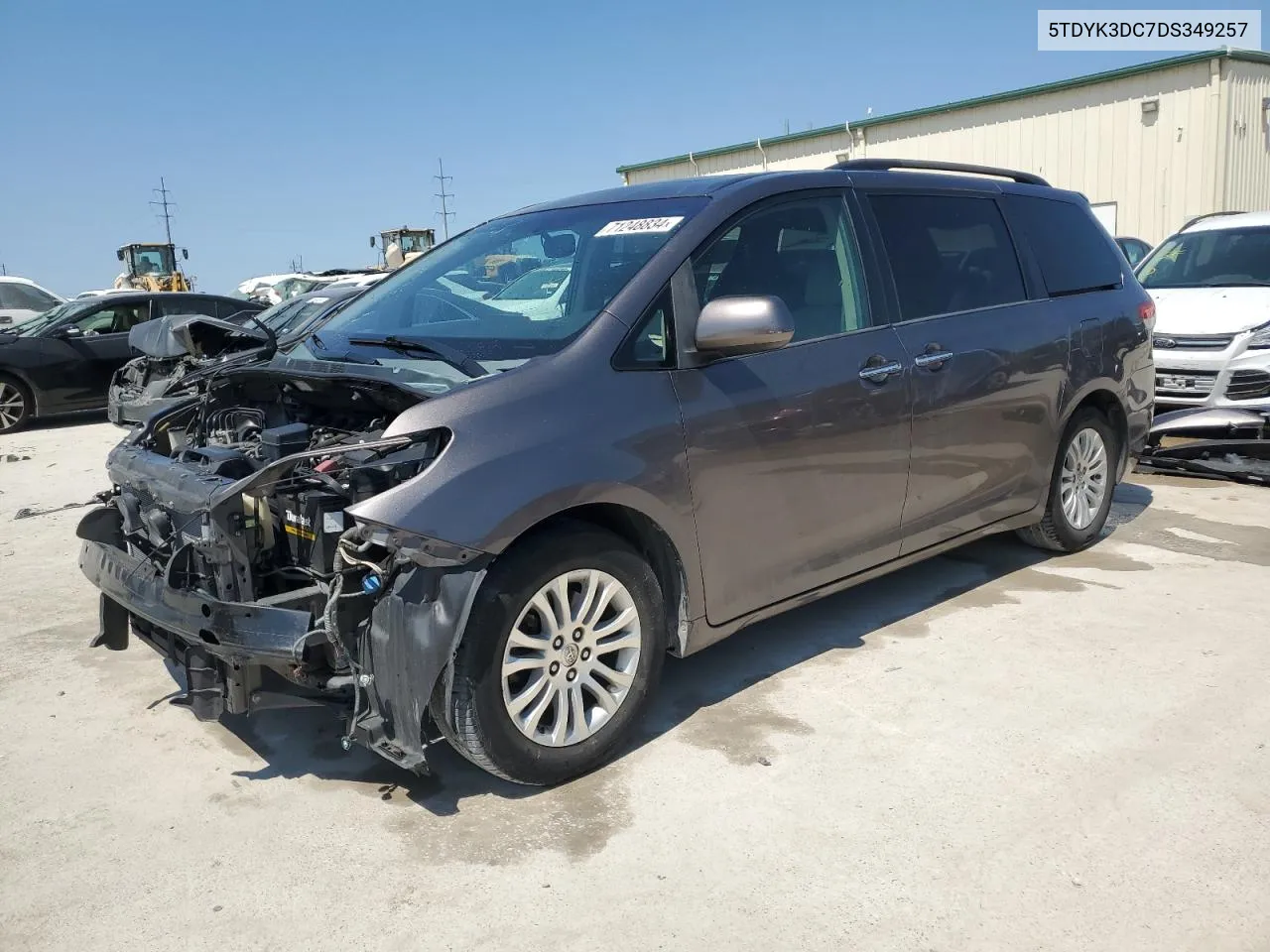 2013 Toyota Sienna Xle VIN: 5TDYK3DC7DS349257 Lot: 71248834