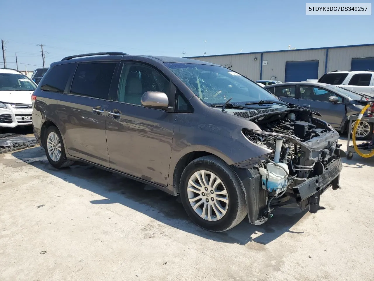 2013 Toyota Sienna Xle VIN: 5TDYK3DC7DS349257 Lot: 71248834