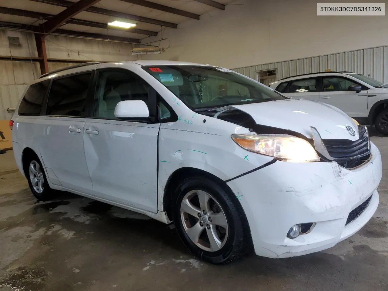 2013 Toyota Sienna Le VIN: 5TDKK3DC7DS341326 Lot: 71407034