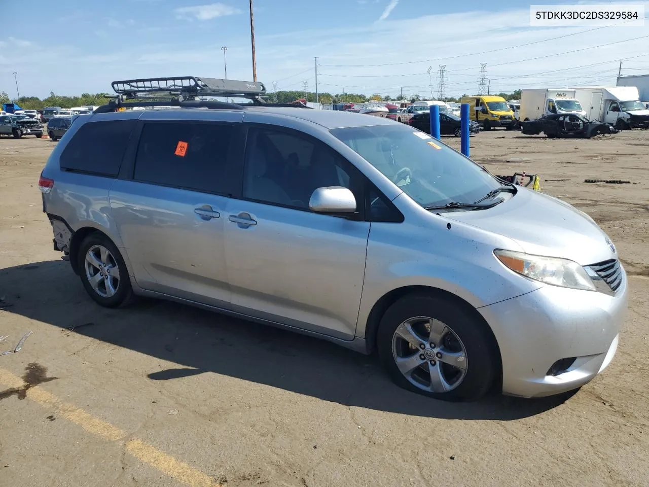 2013 Toyota Sienna Le VIN: 5TDKK3DC2DS329584 Lot: 71764734