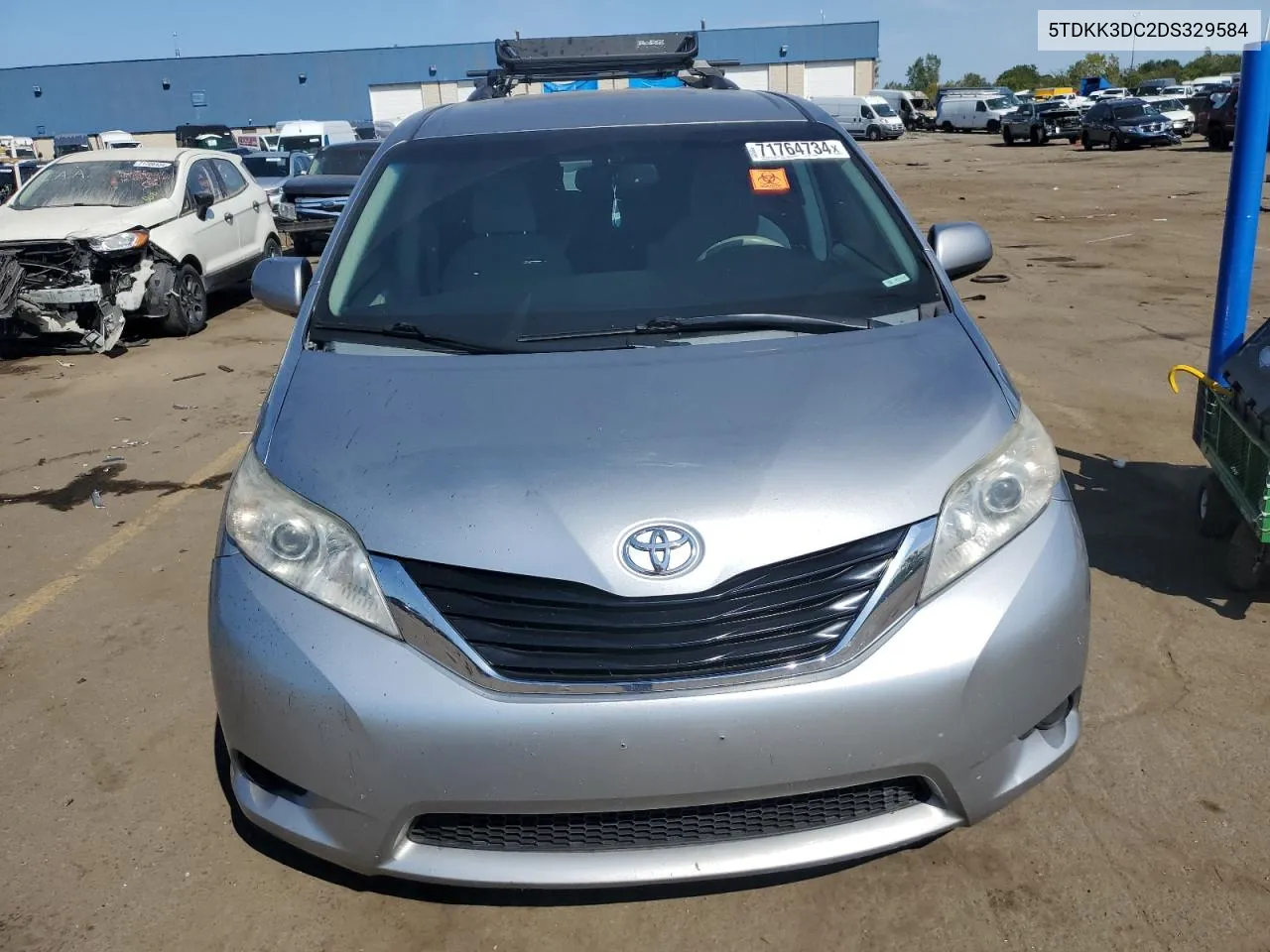 2013 Toyota Sienna Le VIN: 5TDKK3DC2DS329584 Lot: 71764734