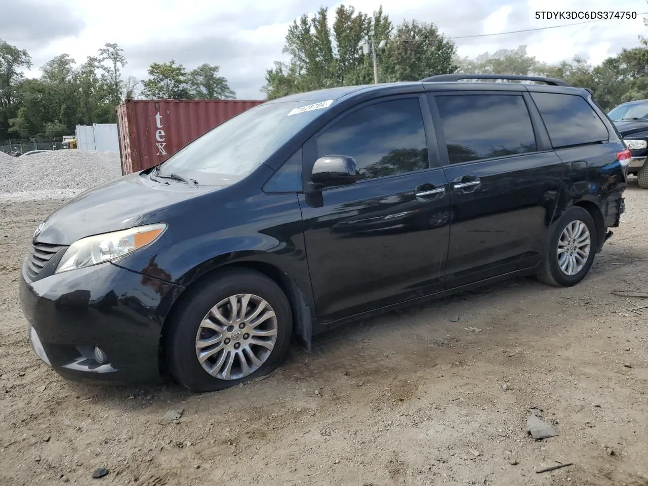 2013 Toyota Sienna Xle VIN: 5TDYK3DC6DS374750 Lot: 71828704