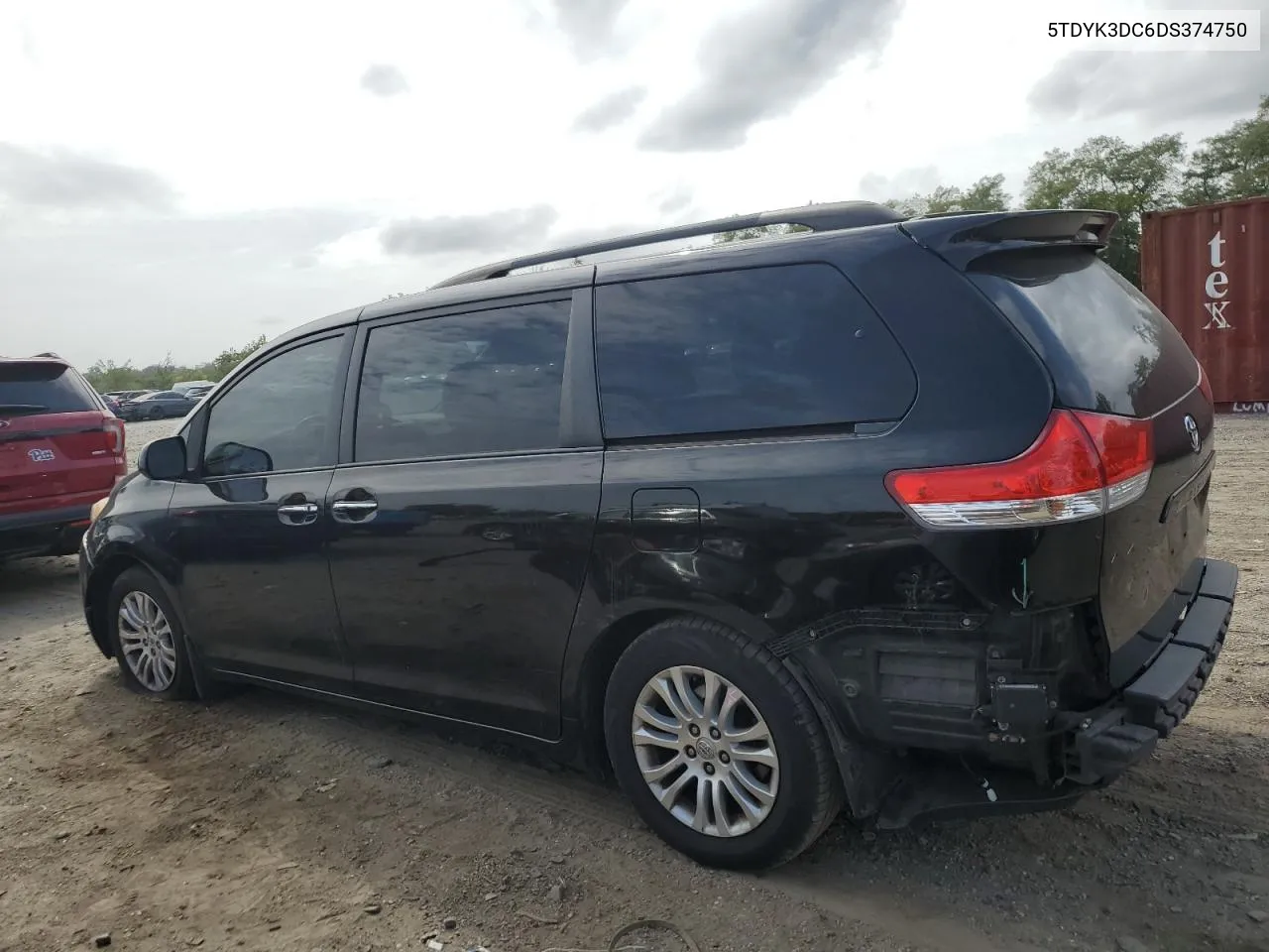 2013 Toyota Sienna Xle VIN: 5TDYK3DC6DS374750 Lot: 71828704