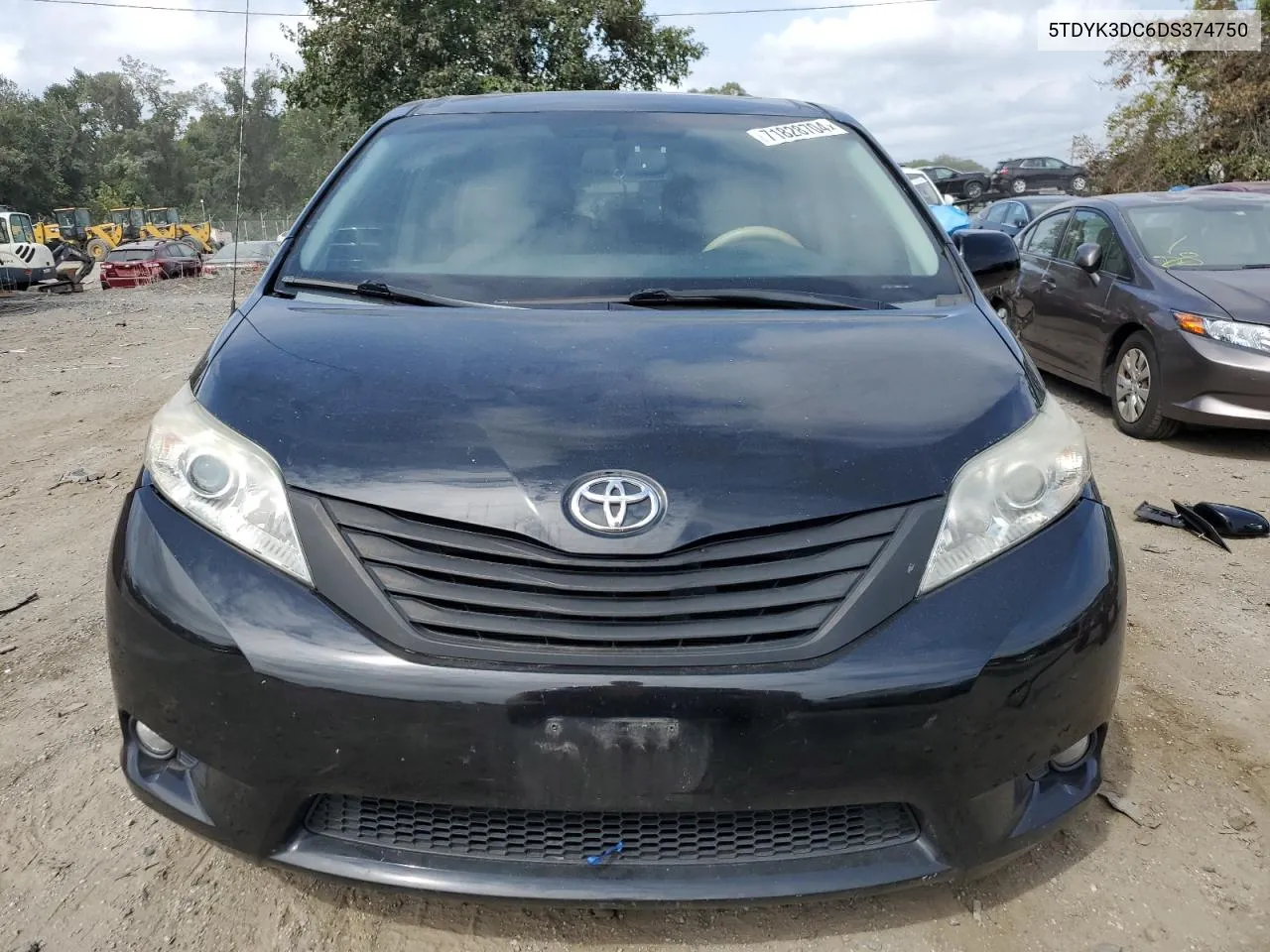 2013 Toyota Sienna Xle VIN: 5TDYK3DC6DS374750 Lot: 71828704