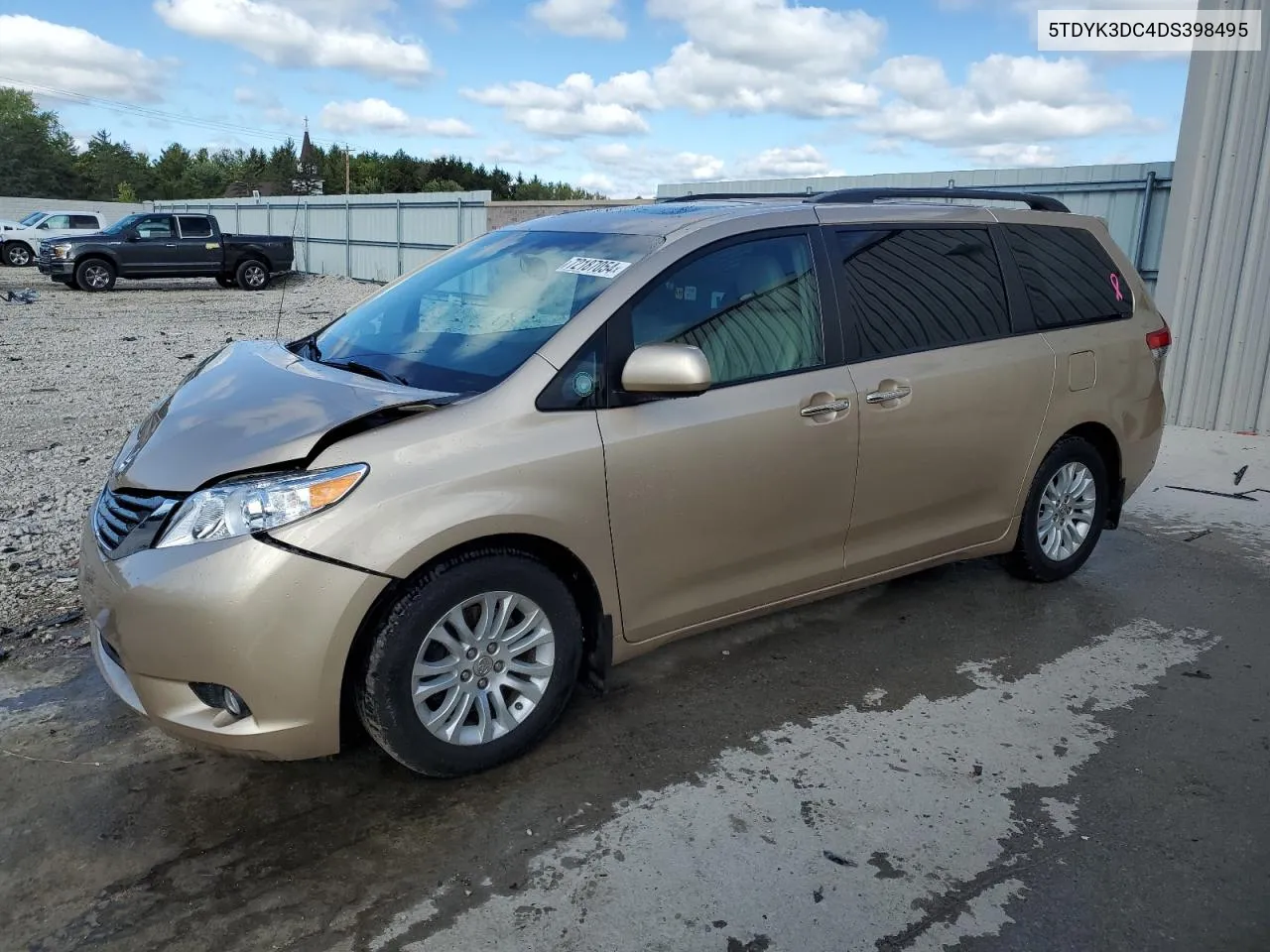 2013 Toyota Sienna Xle VIN: 5TDYK3DC4DS398495 Lot: 72187054