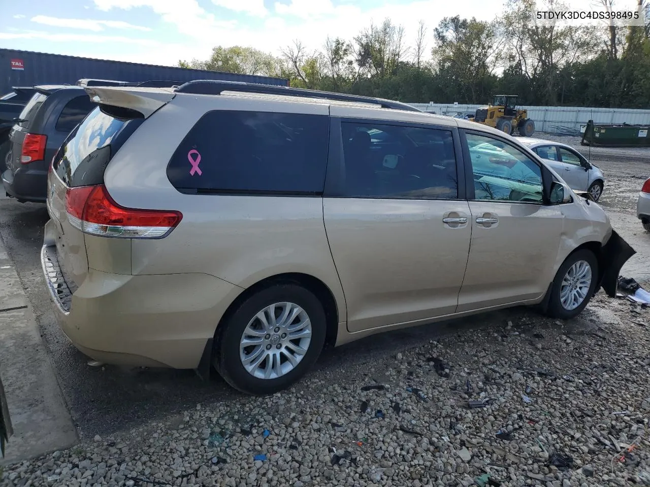 2013 Toyota Sienna Xle VIN: 5TDYK3DC4DS398495 Lot: 72187054