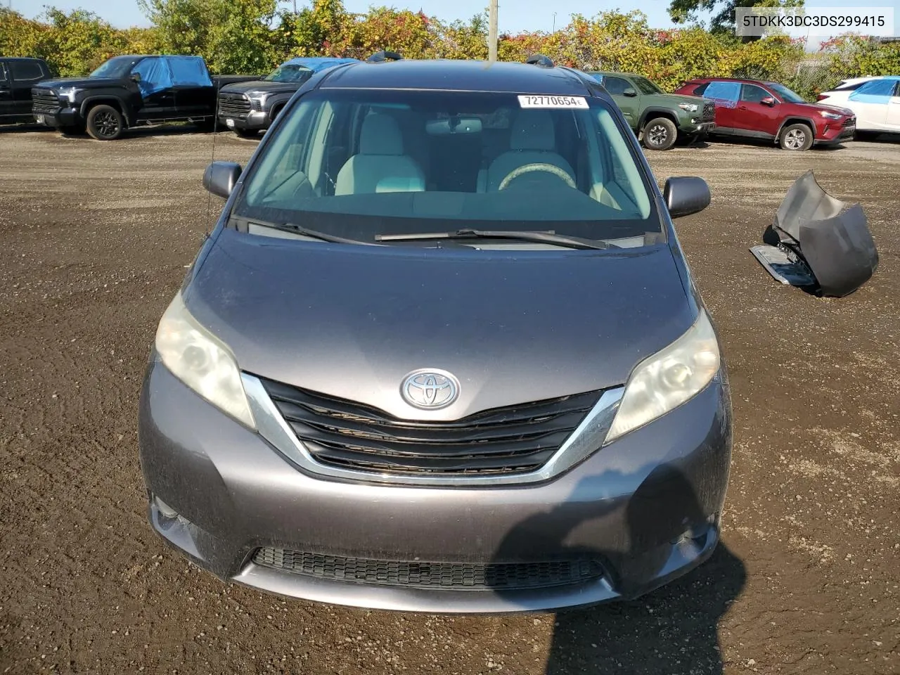 2013 Toyota Sienna Le VIN: 5TDKK3DC3DS299415 Lot: 72770654