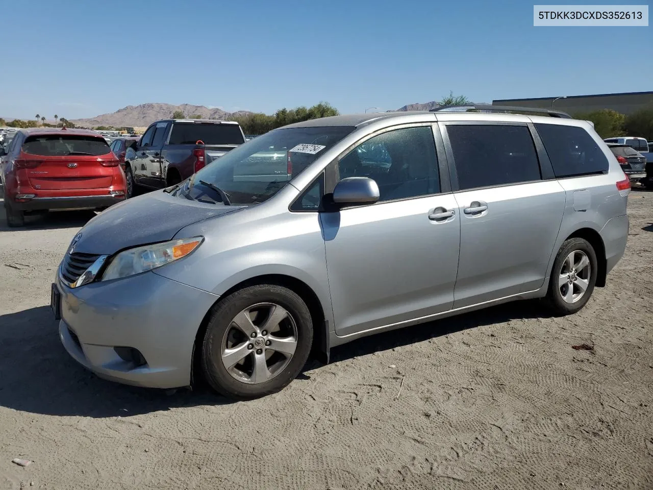 2013 Toyota Sienna Le VIN: 5TDKK3DCXDS352613 Lot: 72957754