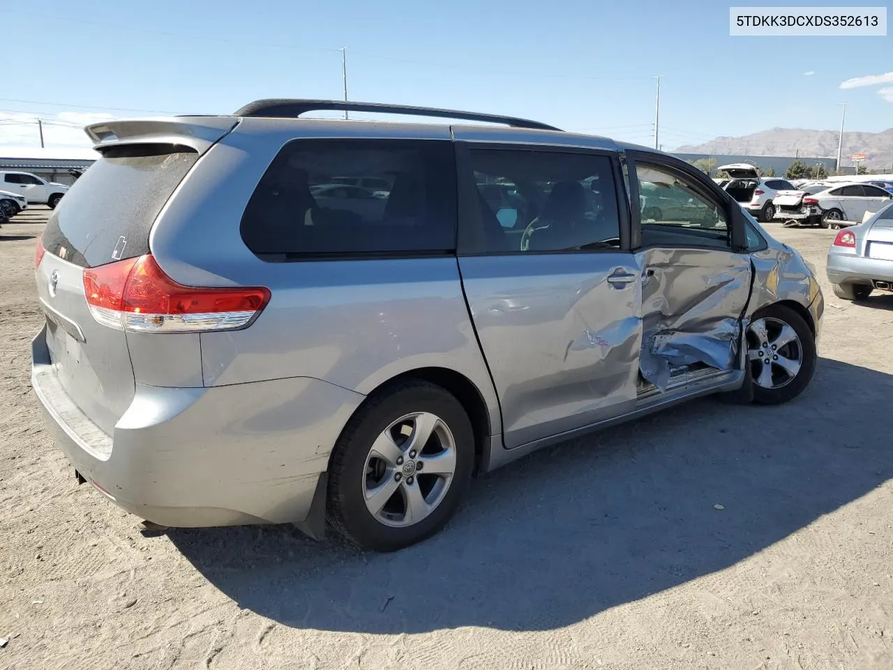 2013 Toyota Sienna Le VIN: 5TDKK3DCXDS352613 Lot: 72957754