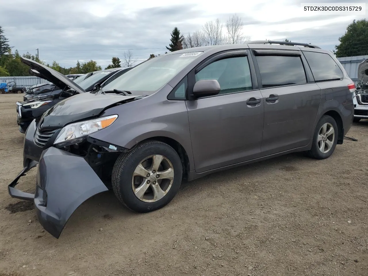 2013 Toyota Sienna VIN: 5TDZK3DC0DS315729 Lot: 73008954