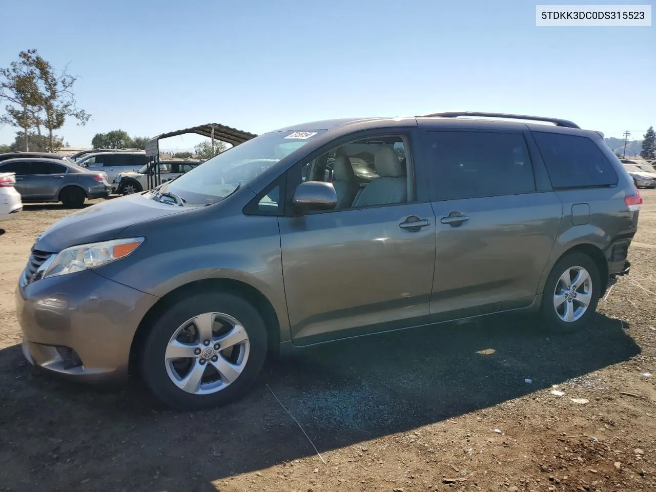 2013 Toyota Sienna Le VIN: 5TDKK3DC0DS315523 Lot: 73128154