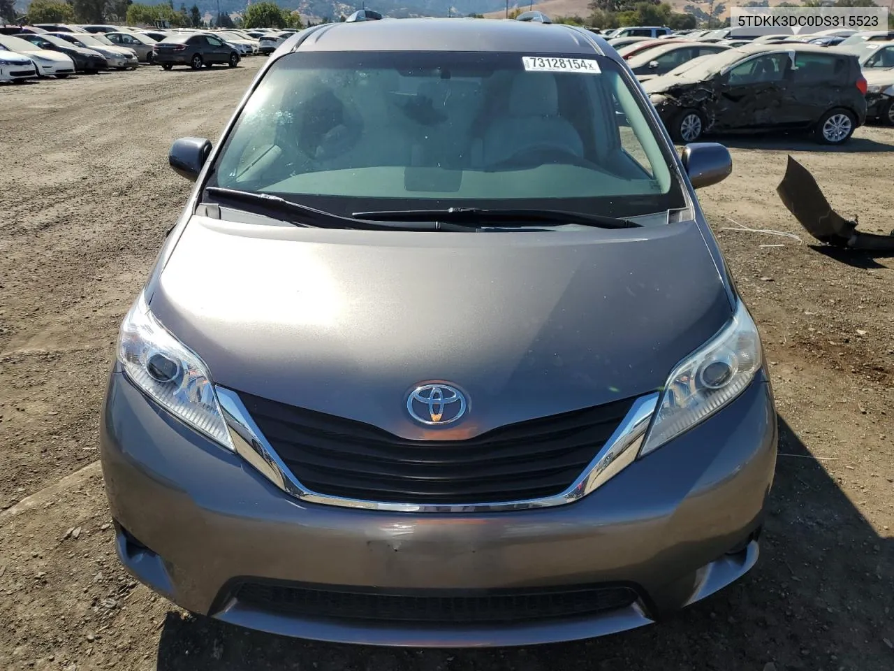 2013 Toyota Sienna Le VIN: 5TDKK3DC0DS315523 Lot: 73128154