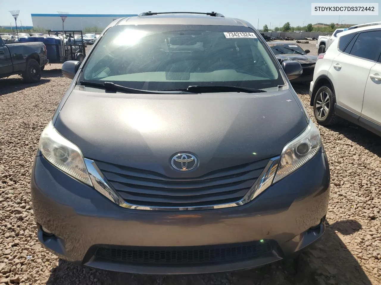 2013 Toyota Sienna Xle VIN: 5TDYK3DC7DS372442 Lot: 73421324