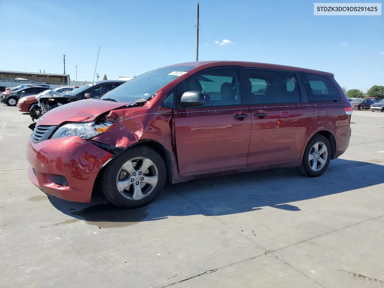 5TDZK3DC9DS291625 2013 Toyota Sienna