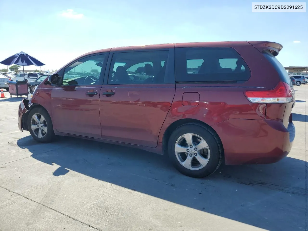 2013 Toyota Sienna VIN: 5TDZK3DC9DS291625 Lot: 73693614