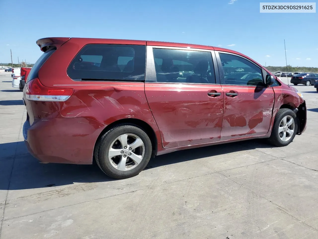 2013 Toyota Sienna VIN: 5TDZK3DC9DS291625 Lot: 73693614