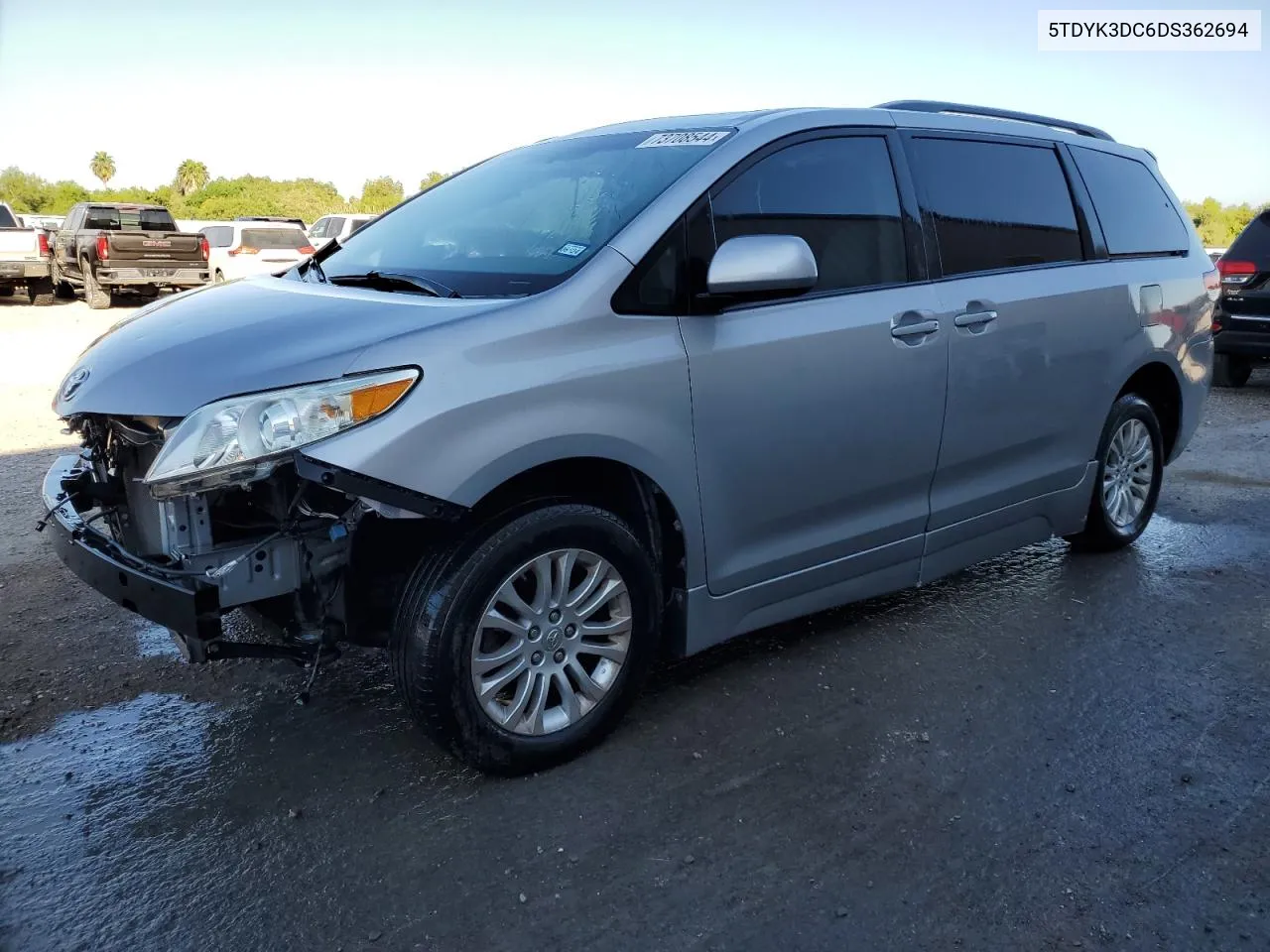 2013 Toyota Sienna Xle VIN: 5TDYK3DC6DS362694 Lot: 73708544