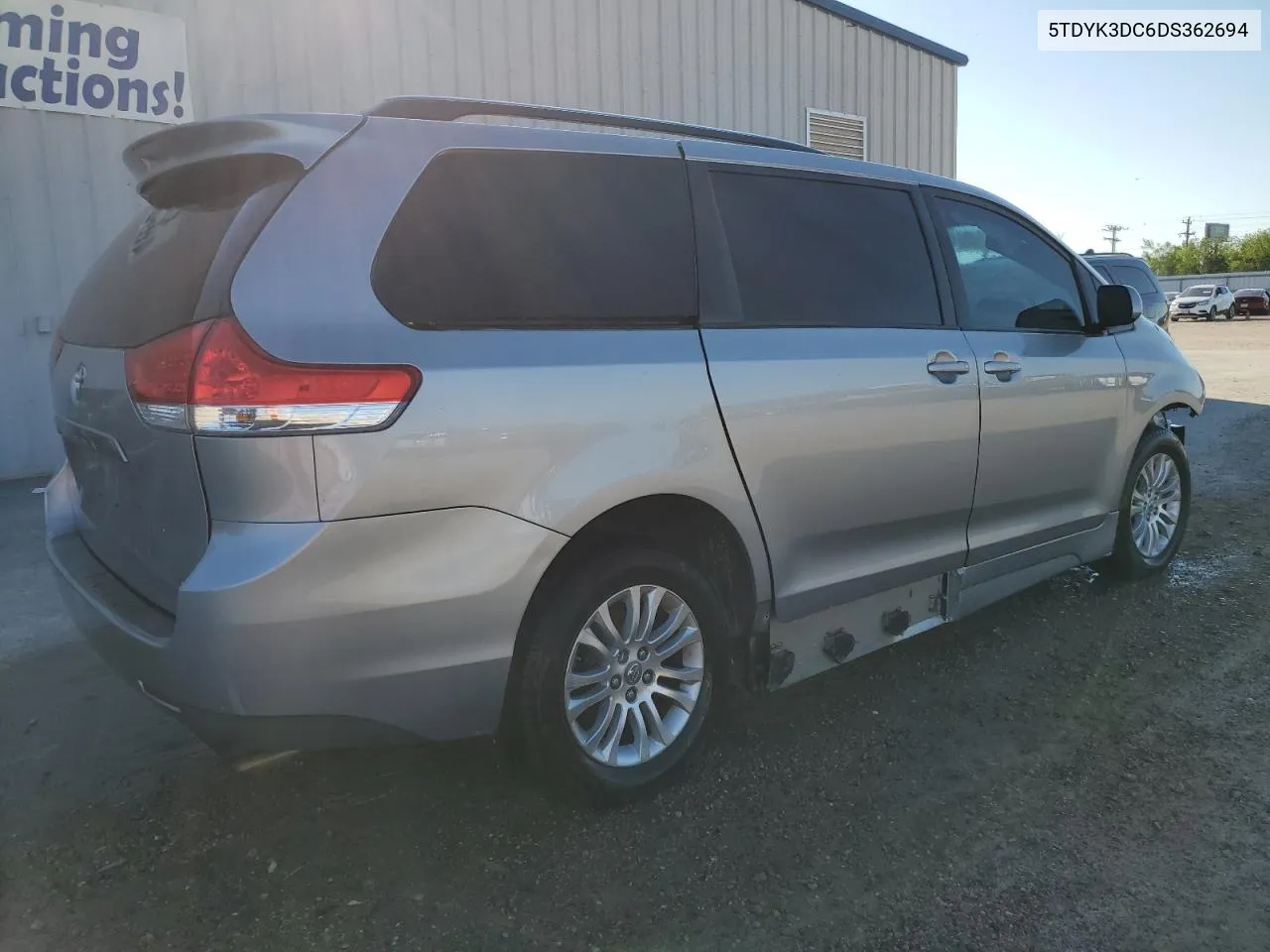 2013 Toyota Sienna Xle VIN: 5TDYK3DC6DS362694 Lot: 73708544