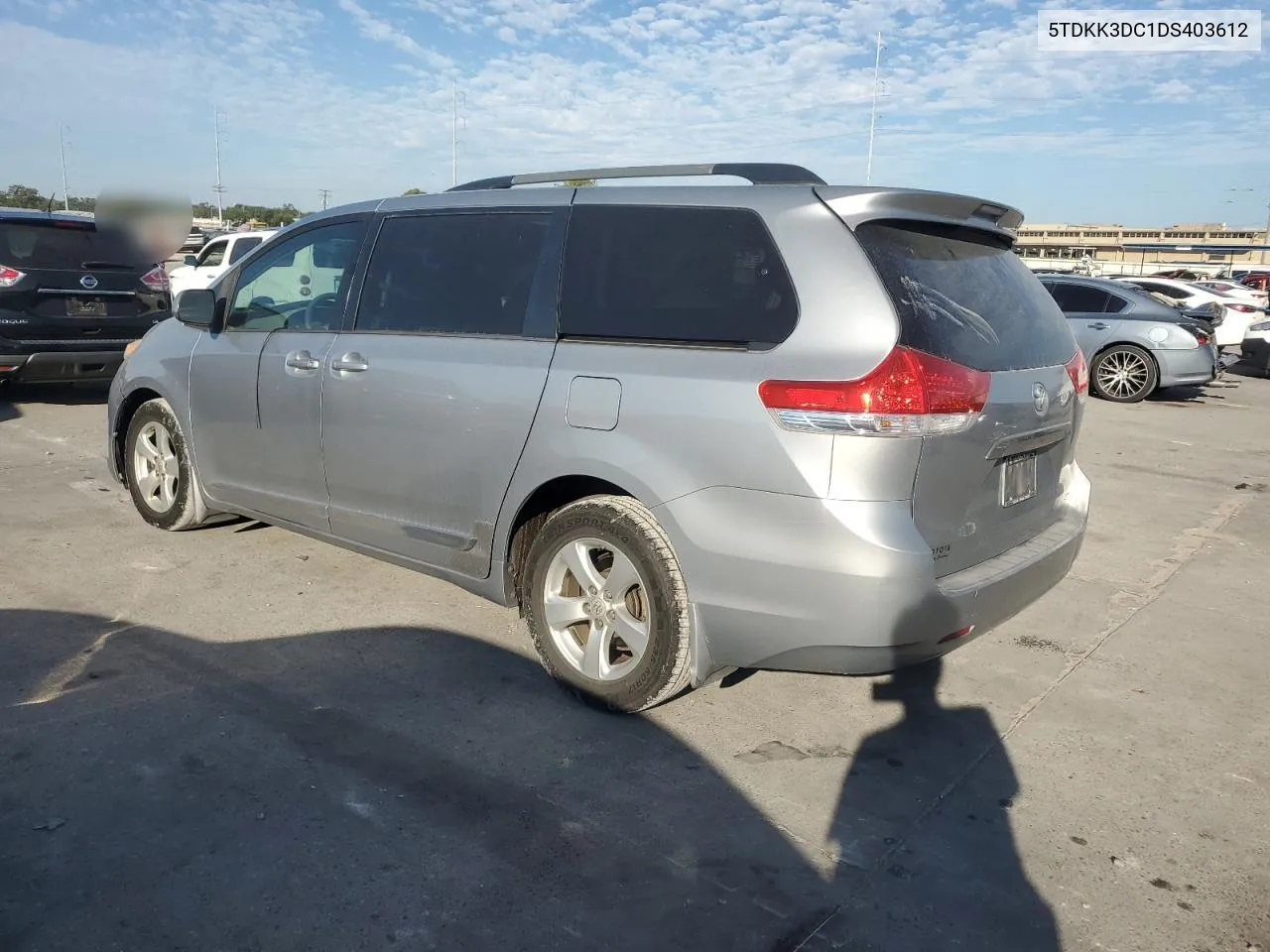 2013 Toyota Sienna Le VIN: 5TDKK3DC1DS403612 Lot: 73834494