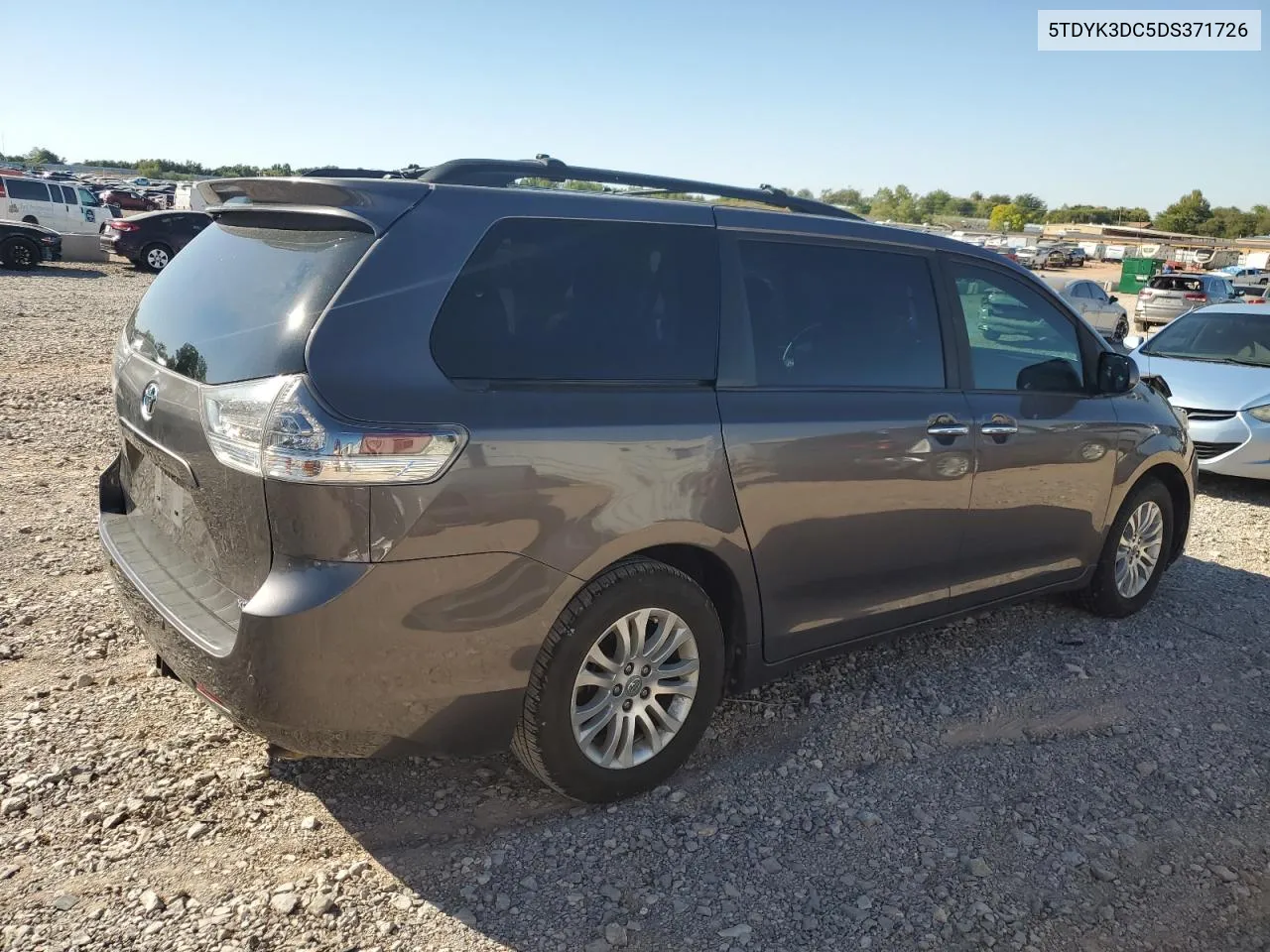 2013 Toyota Sienna Xle VIN: 5TDYK3DC5DS371726 Lot: 73954874