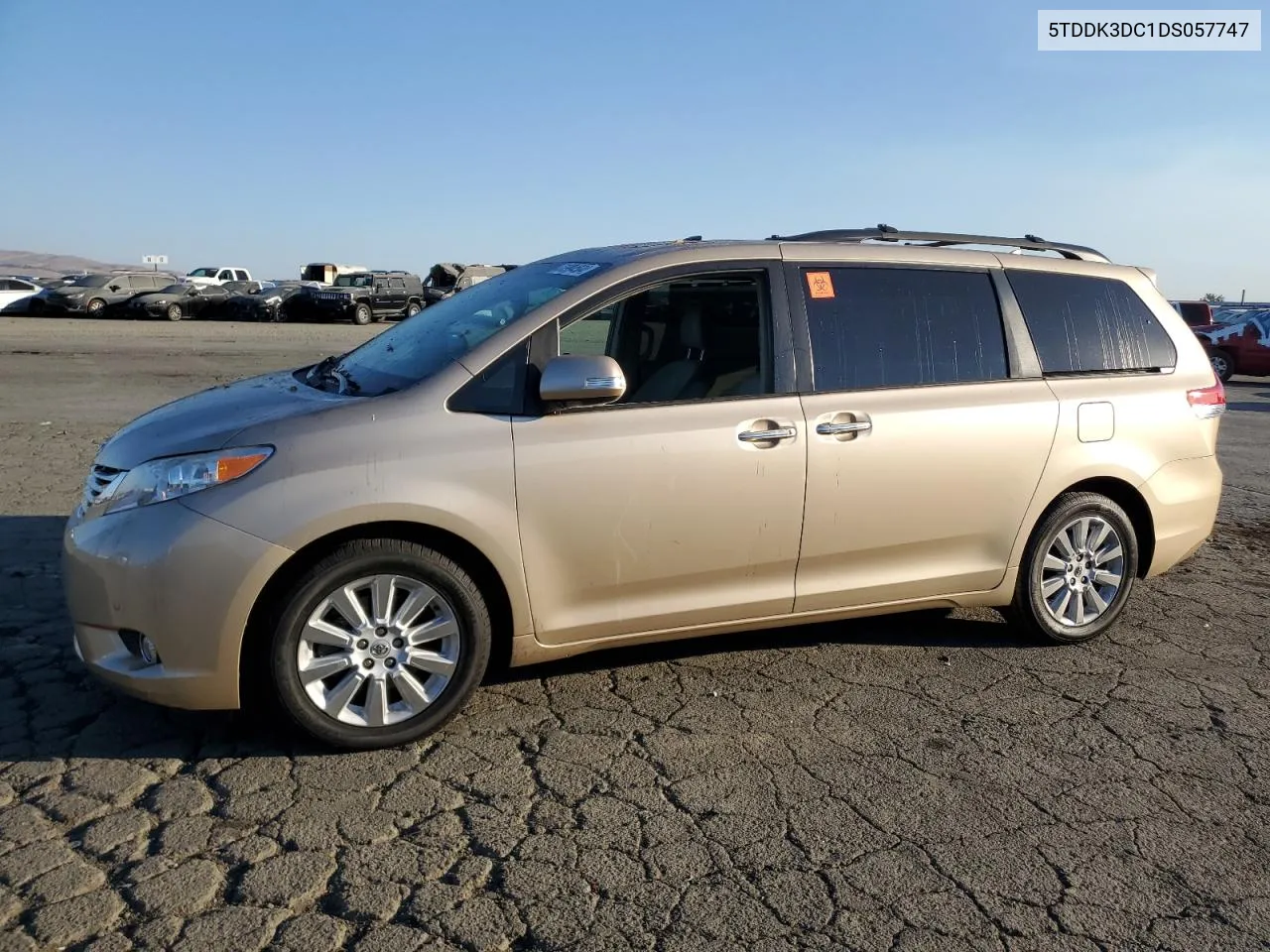 2013 Toyota Sienna Xle VIN: 5TDDK3DC1DS057747 Lot: 73994534