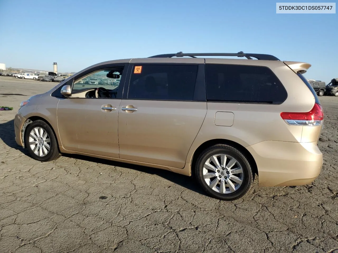 2013 Toyota Sienna Xle VIN: 5TDDK3DC1DS057747 Lot: 73994534