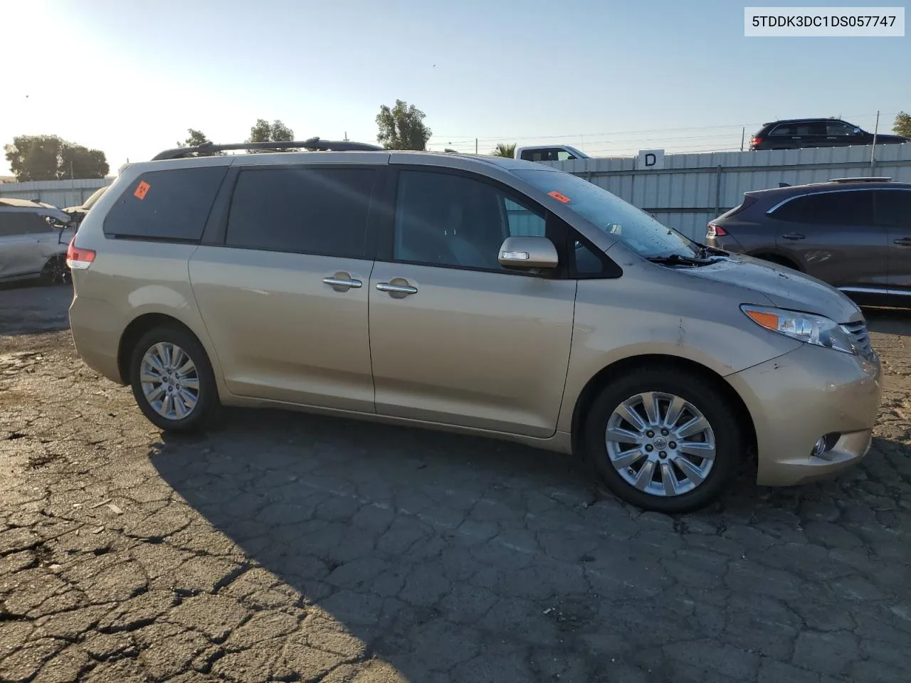 2013 Toyota Sienna Xle VIN: 5TDDK3DC1DS057747 Lot: 73994534