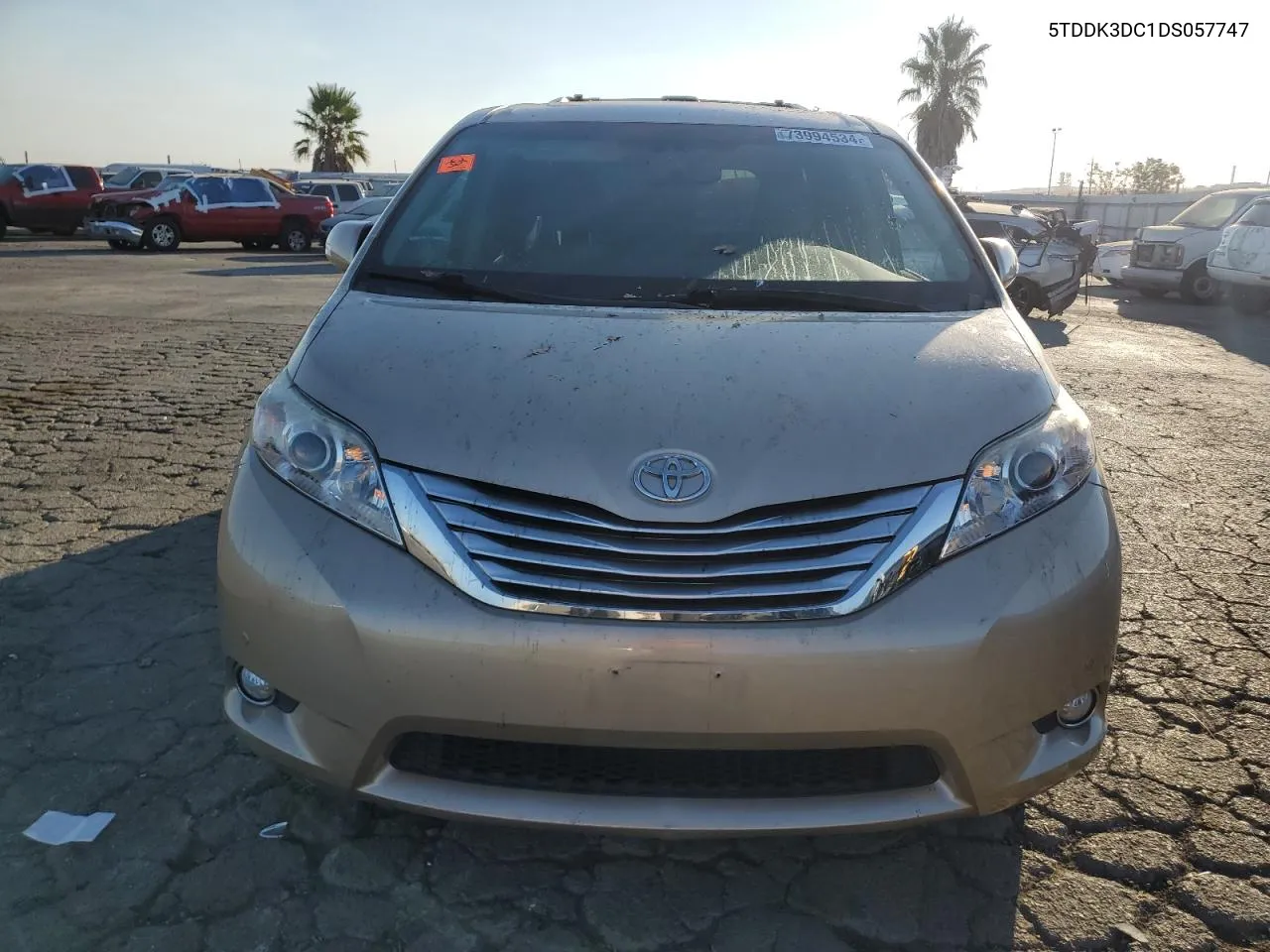 2013 Toyota Sienna Xle VIN: 5TDDK3DC1DS057747 Lot: 73994534