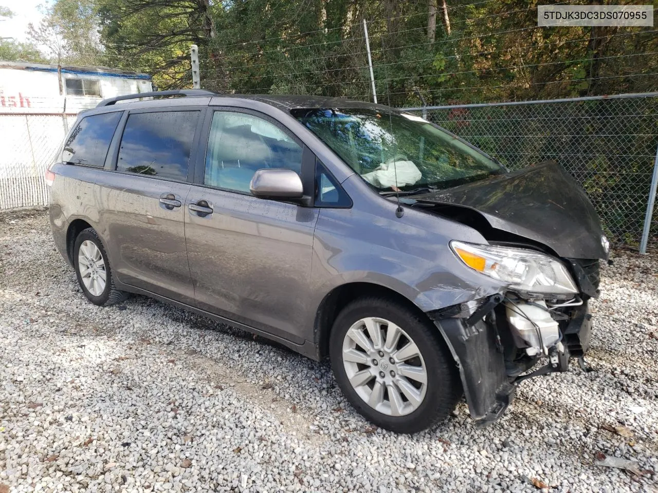 2013 Toyota Sienna Le VIN: 5TDJK3DC3DS070955 Lot: 74186714