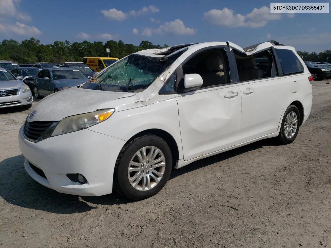 2013 Toyota Sienna Xle VIN: 5TDYK3DC7DS355401 Lot: 74599094