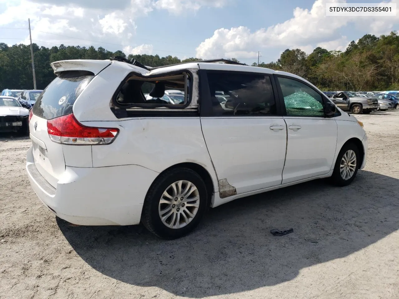 2013 Toyota Sienna Xle VIN: 5TDYK3DC7DS355401 Lot: 74599094