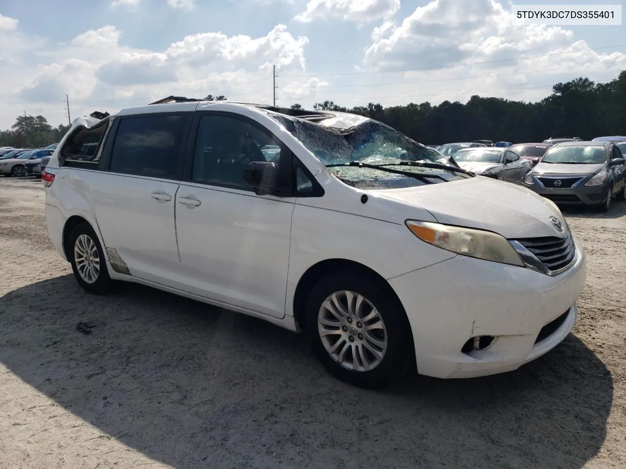 2013 Toyota Sienna Xle VIN: 5TDYK3DC7DS355401 Lot: 74599094