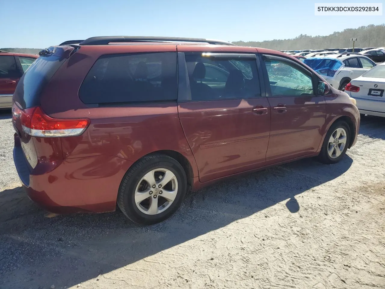 2013 Toyota Sienna Le VIN: 5TDKK3DCXDS292834 Lot: 75232984