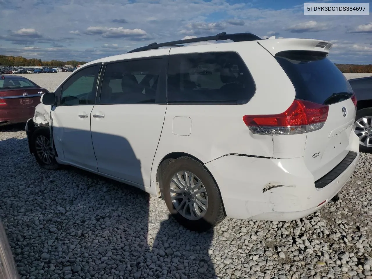 2013 Toyota Sienna Xle VIN: 5TDYK3DC1DS384697 Lot: 75509154