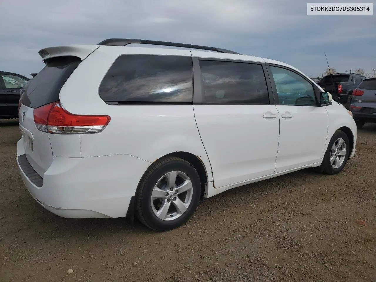 2013 Toyota Sienna Le VIN: 5TDKK3DC7DS305314 Lot: 75905494