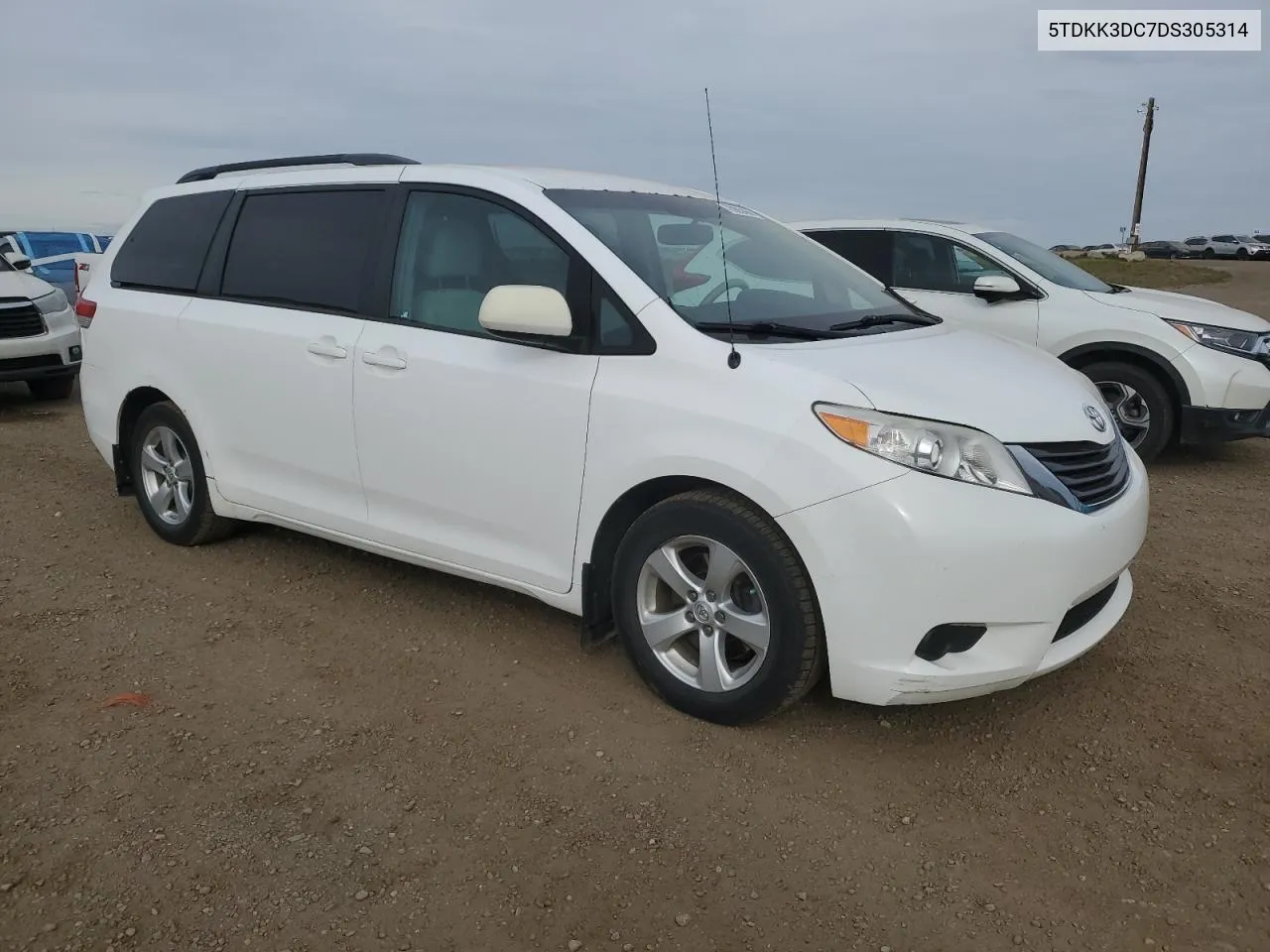 2013 Toyota Sienna Le VIN: 5TDKK3DC7DS305314 Lot: 75905494