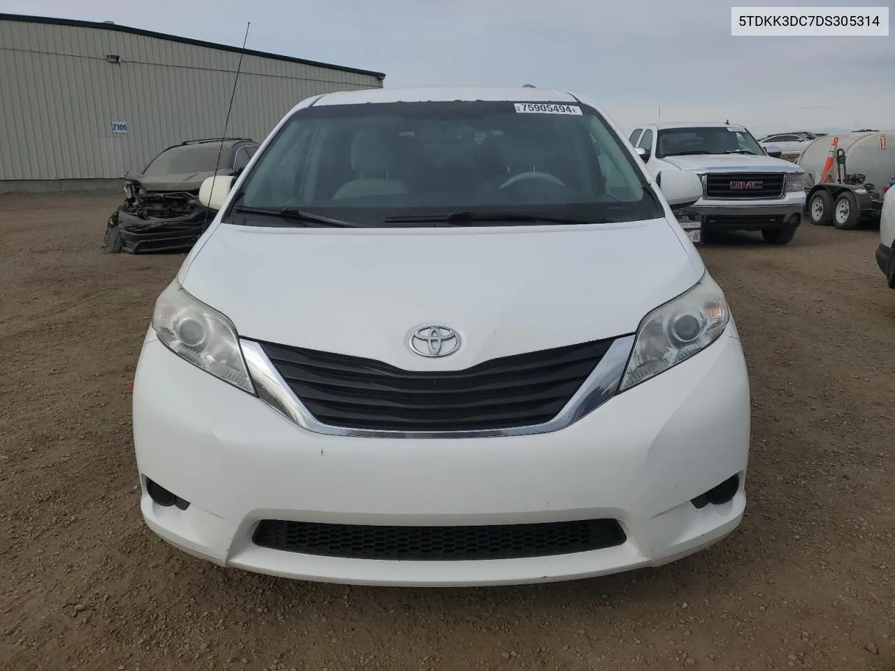 2013 Toyota Sienna Le VIN: 5TDKK3DC7DS305314 Lot: 75905494