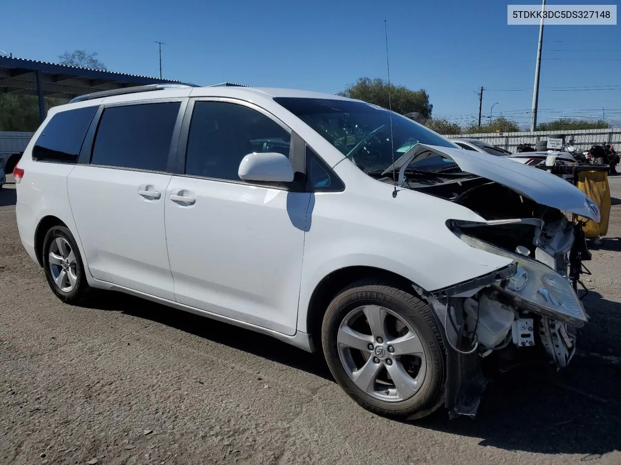 2013 Toyota Sienna Le VIN: 5TDKK3DC5DS327148 Lot: 75960474