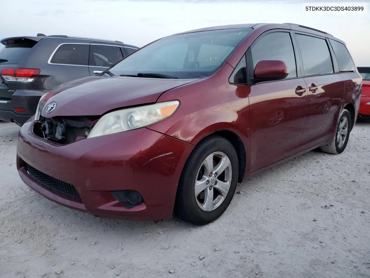 2013 Toyota Sienna Le VIN: 5TDKK3DC3DS403899 Lot: 76586354