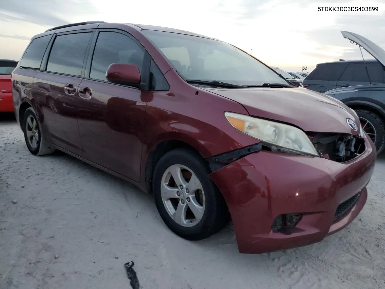 2013 Toyota Sienna Le VIN: 5TDKK3DC3DS403899 Lot: 76586354