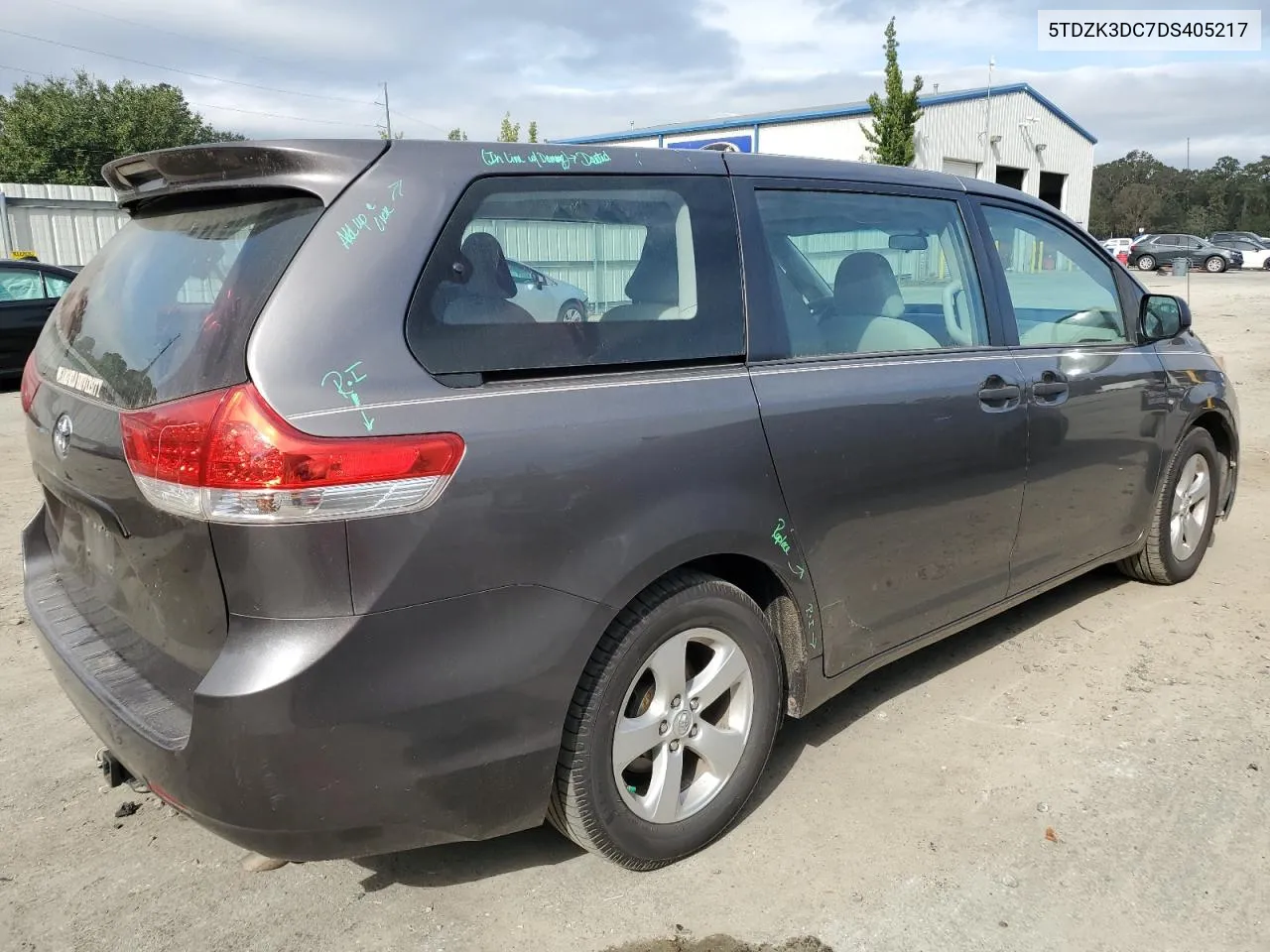 2013 Toyota Sienna VIN: 5TDZK3DC7DS405217 Lot: 76932614