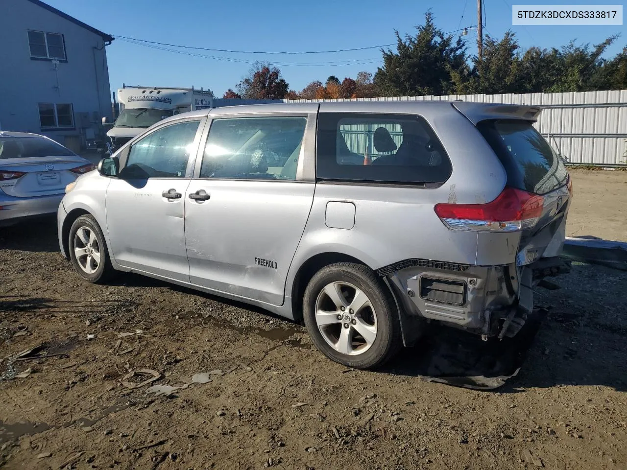 2013 Toyota Sienna VIN: 5TDZK3DCXDS333817 Lot: 77790484