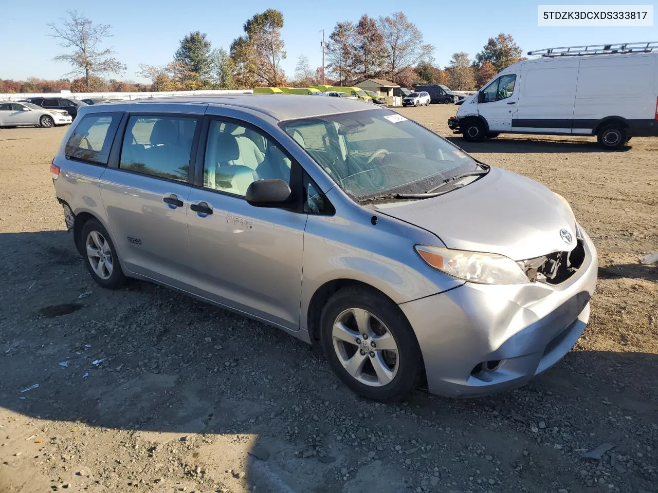 2013 Toyota Sienna VIN: 5TDZK3DCXDS333817 Lot: 77790484