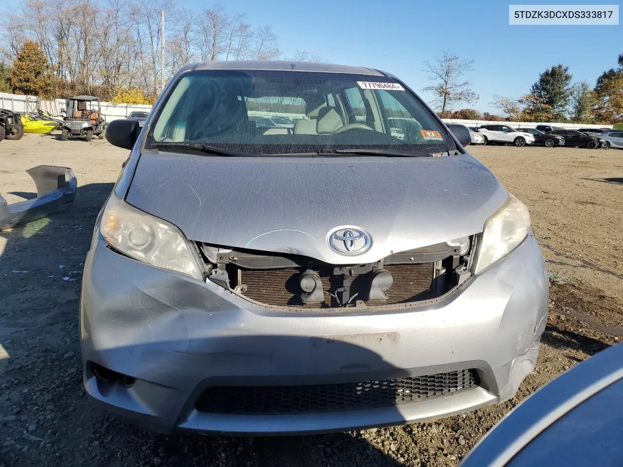 2013 Toyota Sienna VIN: 5TDZK3DCXDS333817 Lot: 77790484