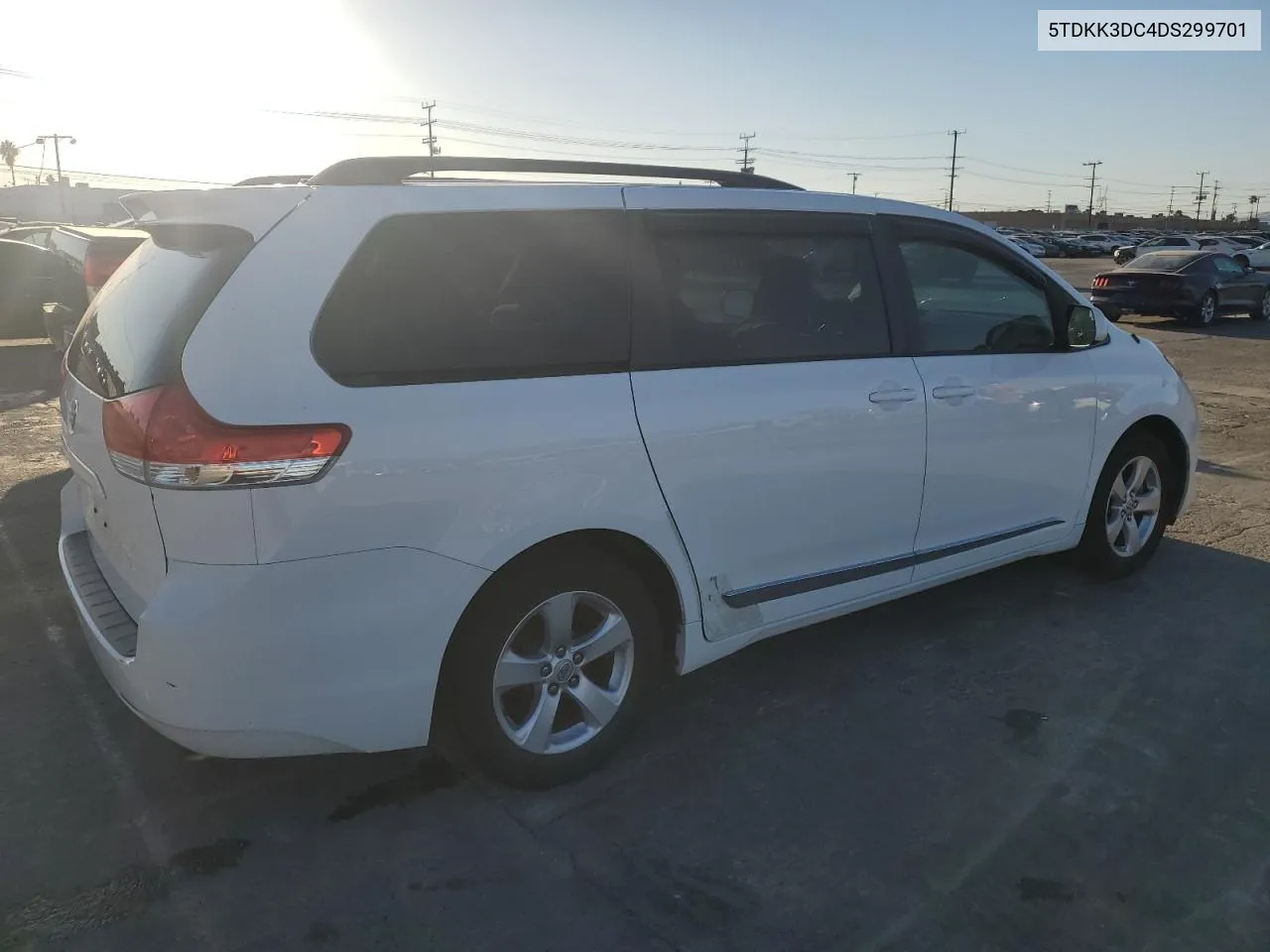 2013 Toyota Sienna Le VIN: 5TDKK3DC4DS299701 Lot: 78149054